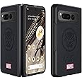 IRON SPIDER Case for Google Pixel Fold, with Superhero character Compatible Google Pixel Fold Leather Case BLACK