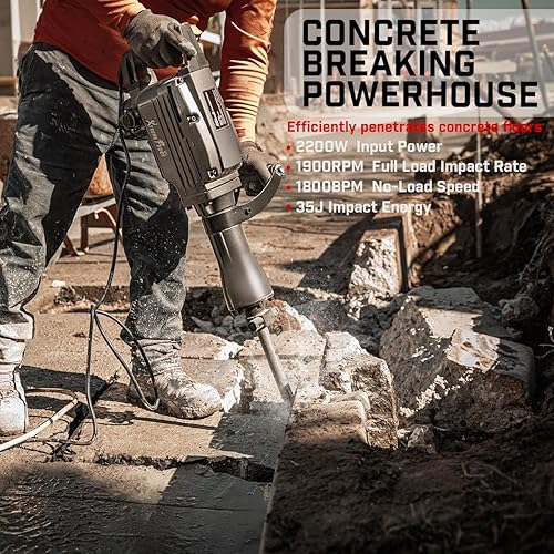 Concrete Floor Rotary Hammer To Break Concrete ENEACRO SDS-Max