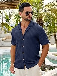 HOTake Men's Summer Beach Vacation Shirts Casual