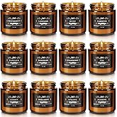 YOROXRG 12 Pcs Scented Candles with Added Natural Essential Oils, 3.05oz, Suitable for Various Festivals, Parties, Yoga, and Home Scene