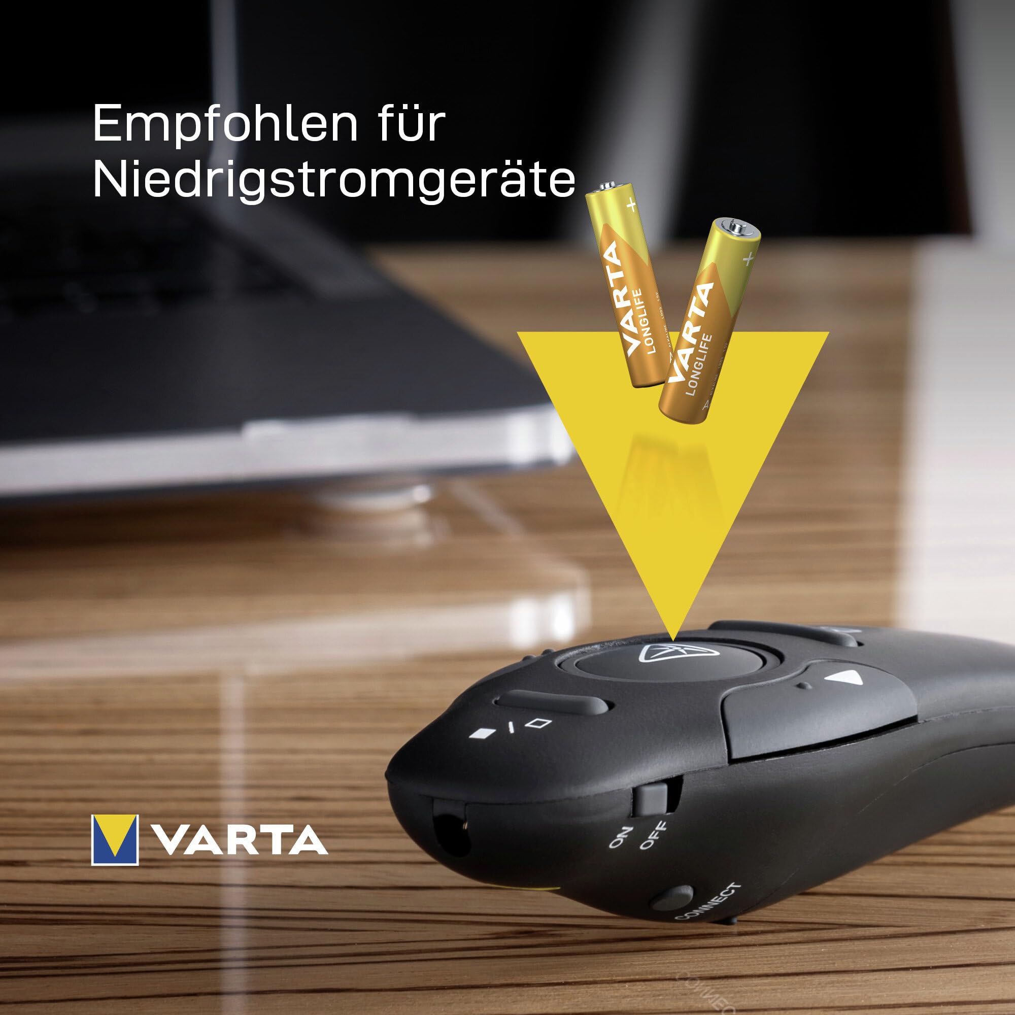 VARTA Batterien AAA, 24 Stück, Longlife, Alkaline, 1,5V, Cube, ideal für Fernbedienungen, Wecker, Radios, Wanduhren, Verpackung zu 90% recycelt, Made in Germany 3
