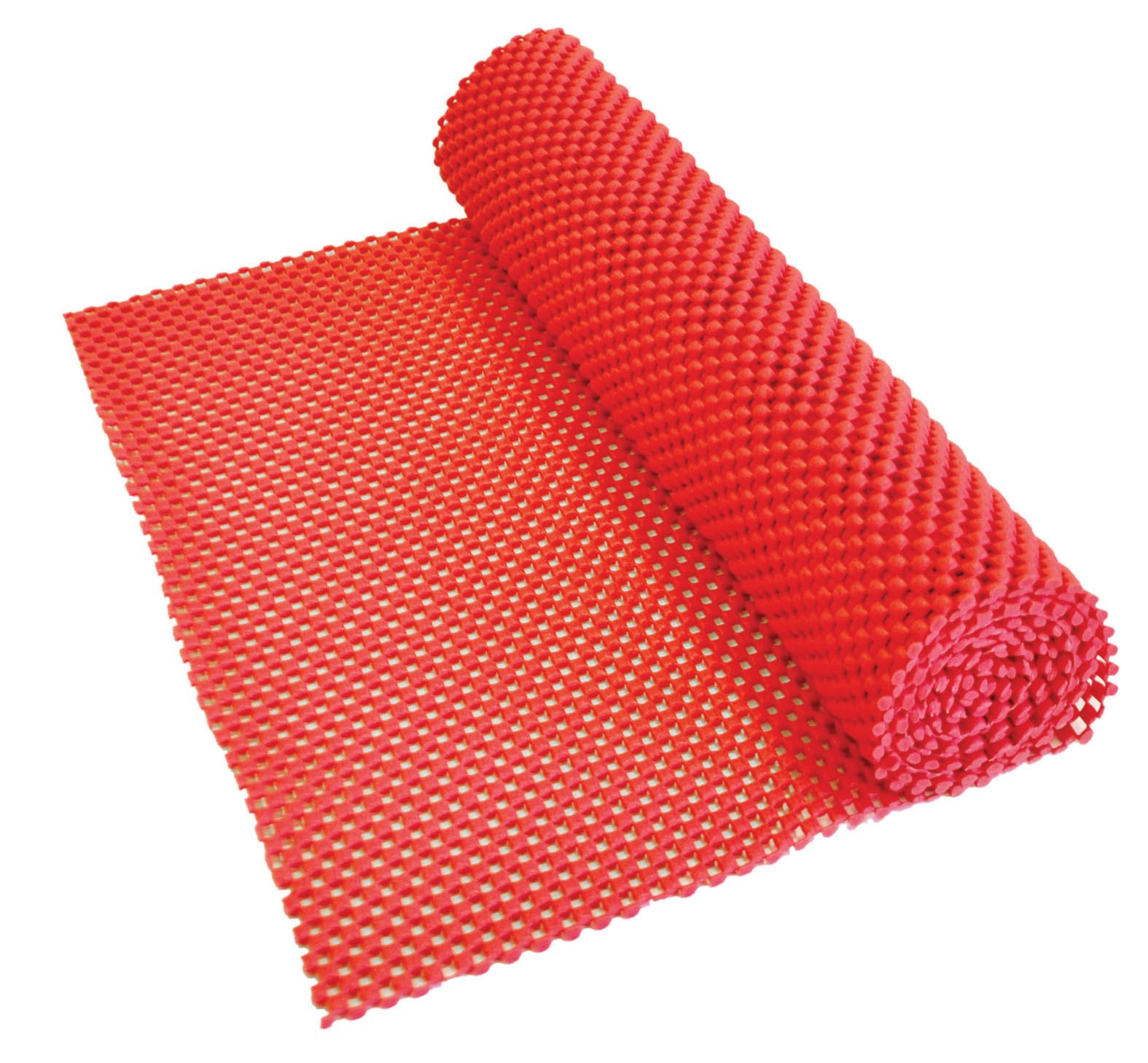 Aidapt Non Slip Waterproof Red Easy to Cut 150x30 cm Fabric Mat Ideal for Lining Draws, Shelves ,and Work Tops