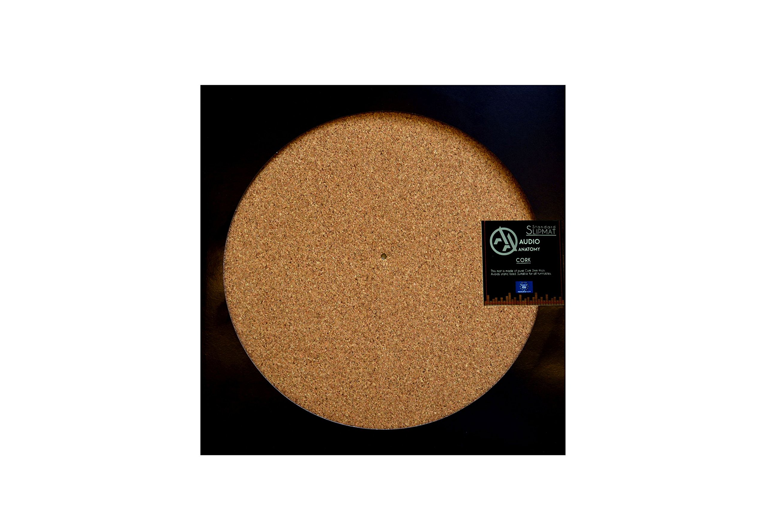AA Audio Anatomy Cork Turntable Slipmat - Brown, 295mm Diameter, 3mm Thick