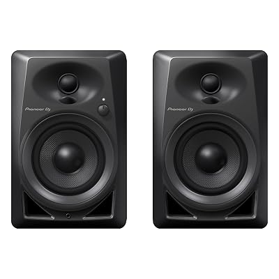 Pioneer DJ DM-40 - 21W 4" Two-Way Active Monitor - Black (Pair)