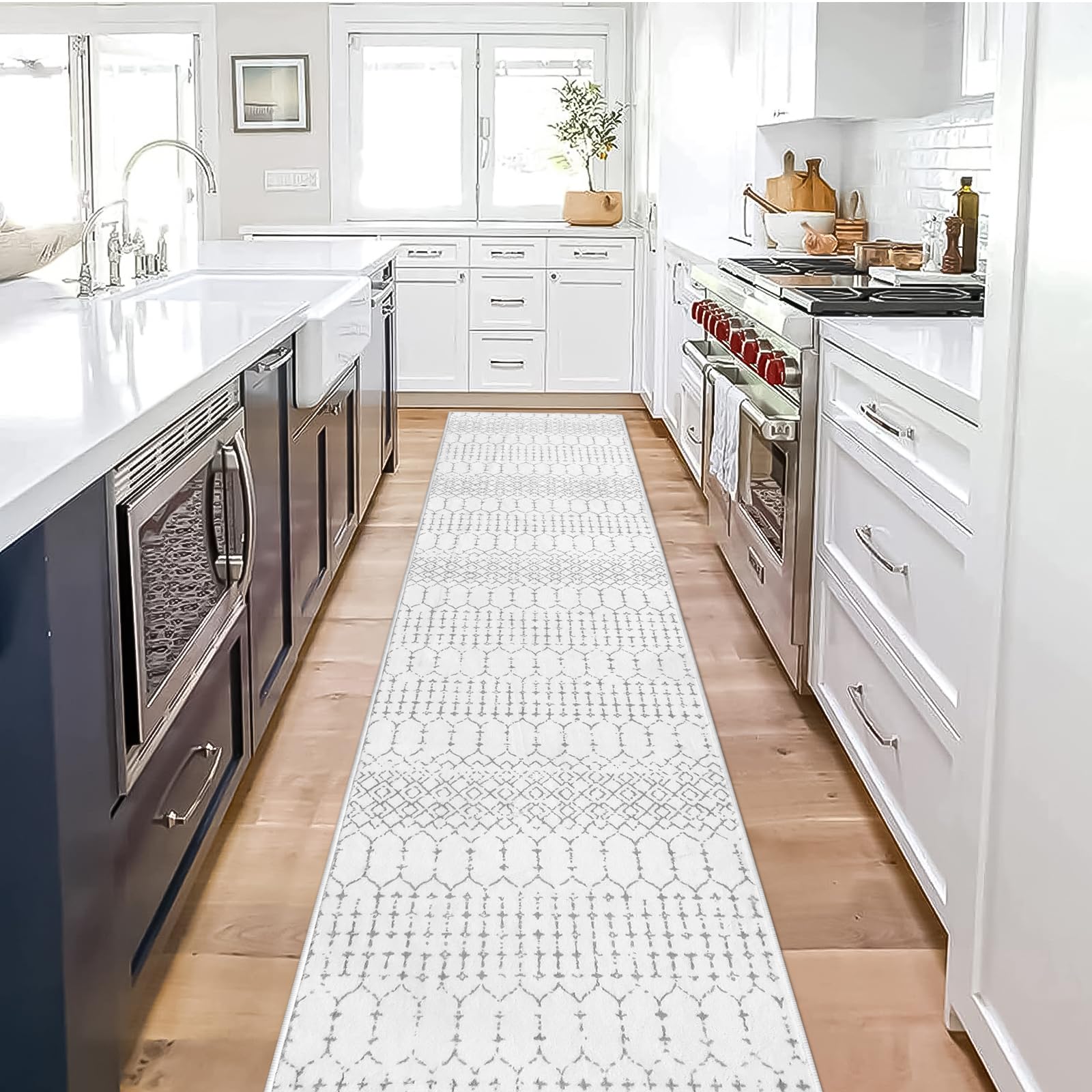 Lahome Moroccan Kitchen Runner Rugs Non Skid