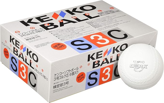 Amazon ナガセケンコー Kenko 新ケンコーソフトボール3号 コルク芯 1箱 6個 S3c New ナガセケンコー Kenko ボール