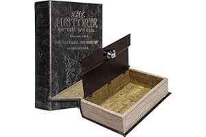 Barska Portable Diversion Dual Book Safe Concealed Lock Box for Secure and Discreet Hidden Storage of Valuables and Personal Items