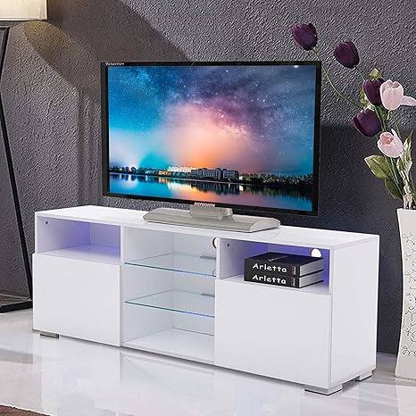 Buy Online Ad339 43725 Modern White Gloss Tv Stand Casacandiles Com