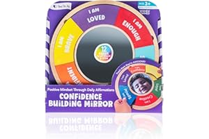 Open The Joy Confidence Building Mirror – Positive Affirmation Toy for Kids | Mix & Match 12 Uplifting Statements | Emotional Development & Self-Esteem Tool | Ages 3 and Up