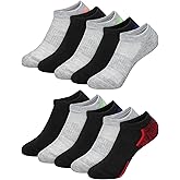Hanes Boys' Moves No Show Socks, Breathable Mesh Performance Socks for Boys, Moisture-Wicking, 10-Pack