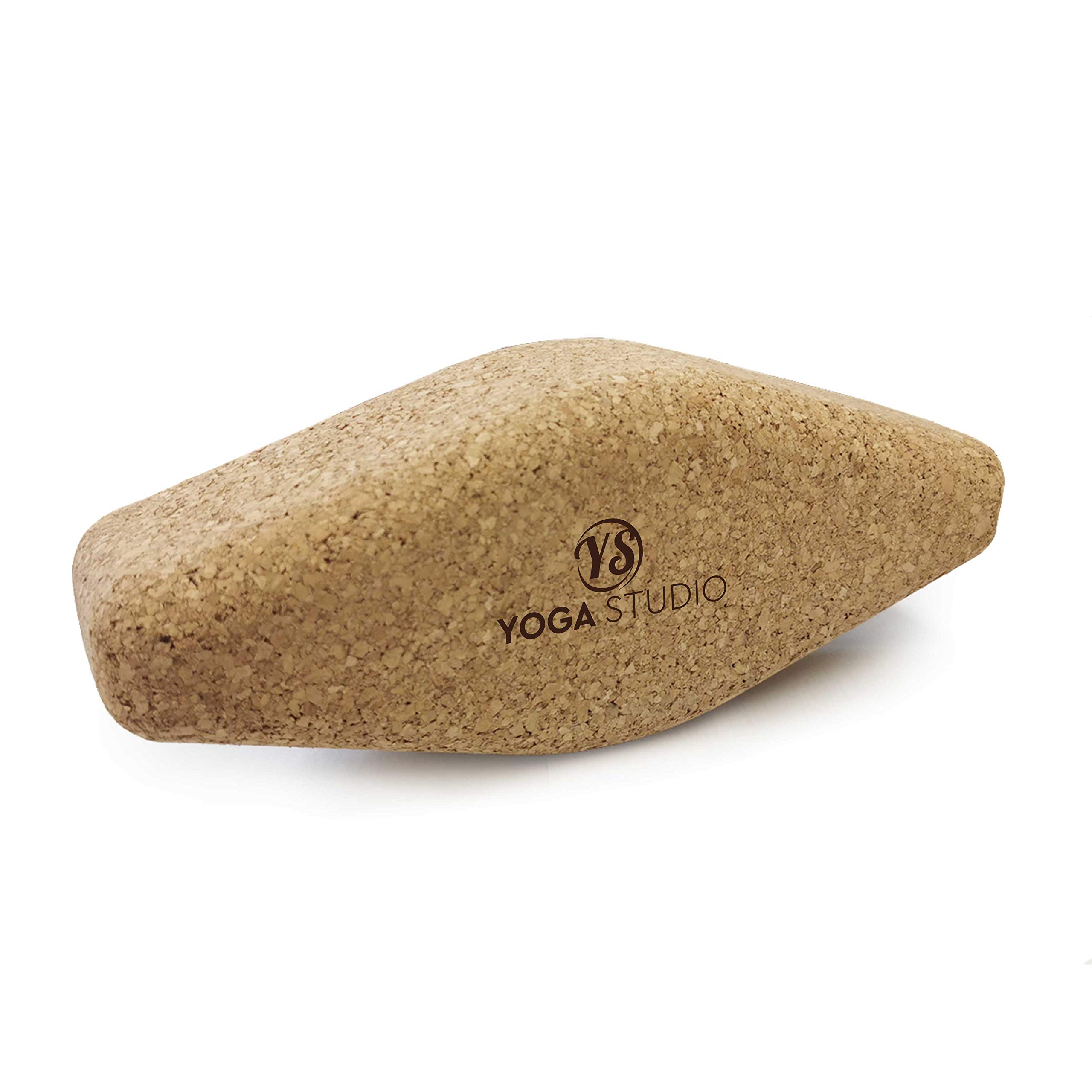 Yoga Studio Natural, Eco-friendly Cork Egg Oval Block For Yoga and Pilates