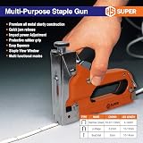 HS Super 3-in-1 Heavy Duty Staple Gun with Remover and 2250 Staples view 9