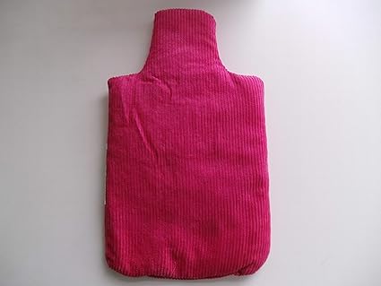 Bolsa de agua caliente con forma de botella de cordón rosa para ...
