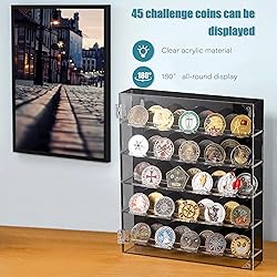 Coin Holder, Challenge Coin Display Box with