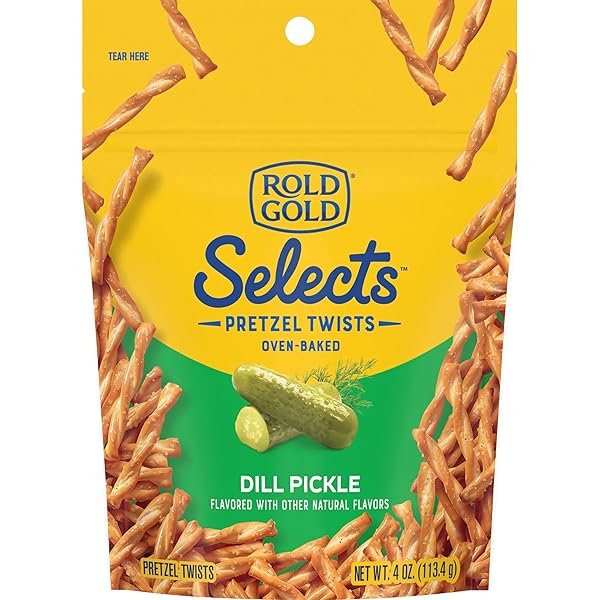 ROLD GOLD SELECTS, DILL PICKLE PRETZEL TWISTS, 4...