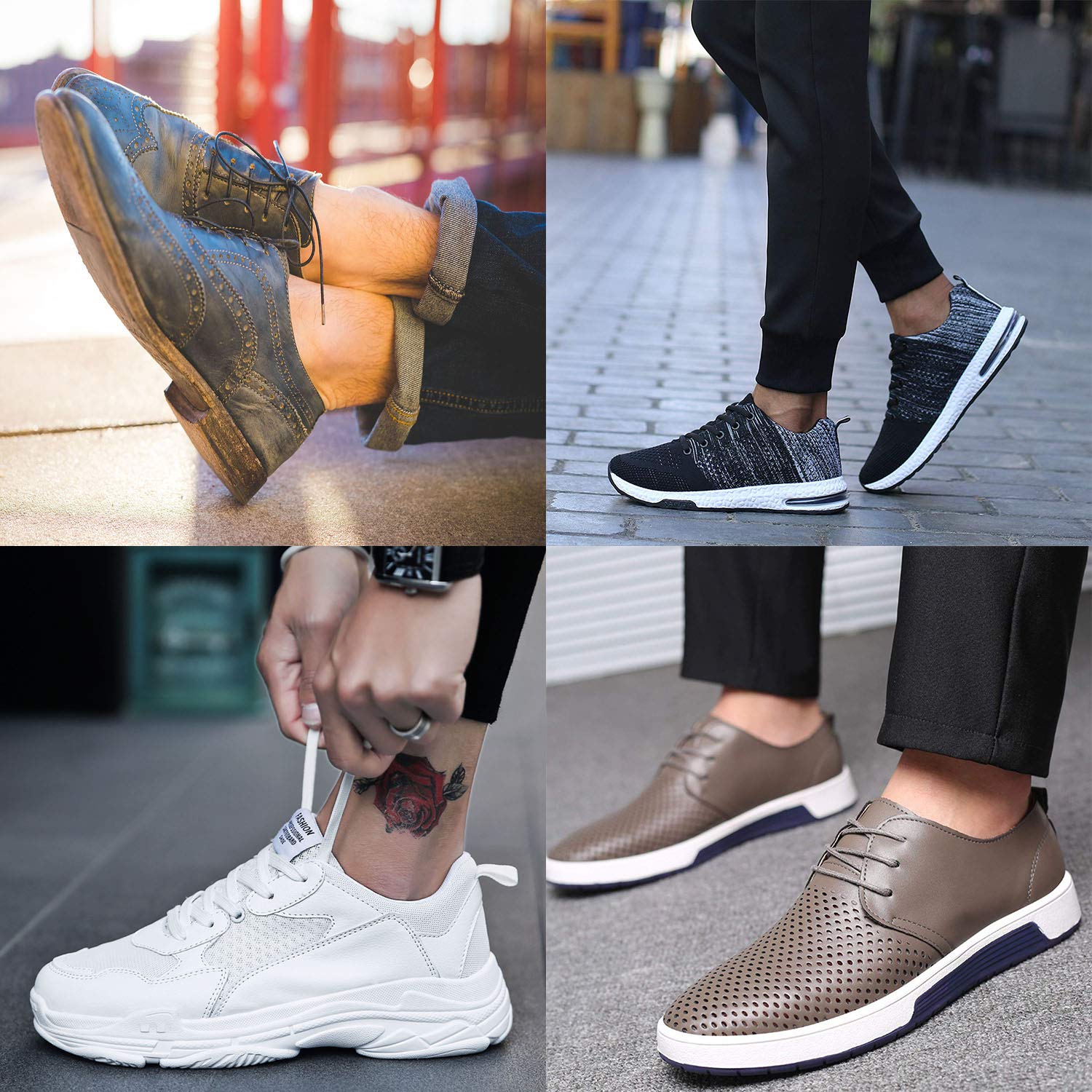 SIXDAYSOX Cotton No Show Socks for Men & Women 8 Pairs Invisible Low Cut with Non Slip Sports Ankle Socks for Trainers, Size 6-11 (8 Pairs Mix2, US Size 6-11/ EU Size 37-46)