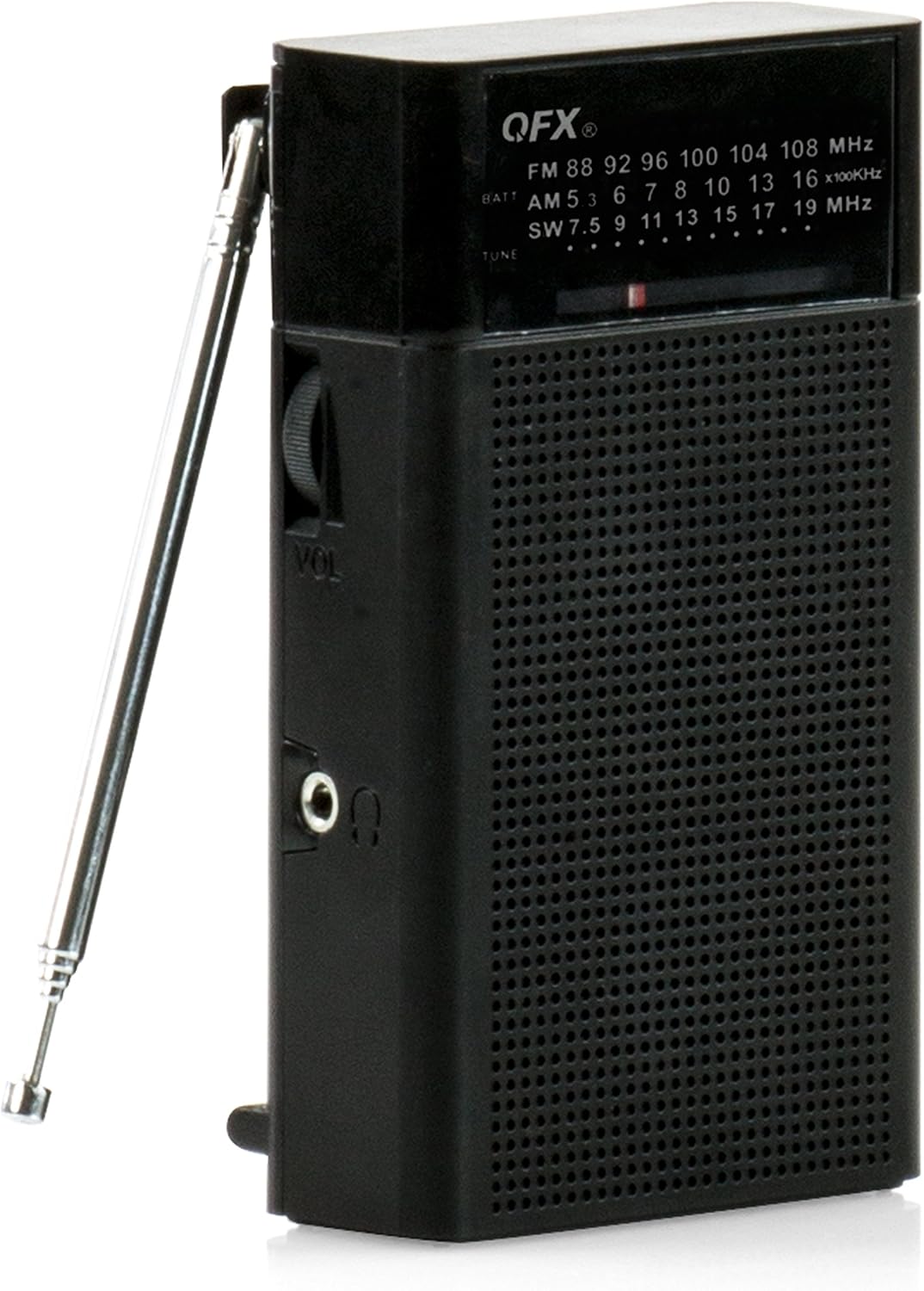 QFX R-35 Portable Shortwave Radio Black: Electronics