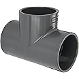 Spears 801 Series PVC Pipe Fitting, Tee, Schedule 80, 4" Socket