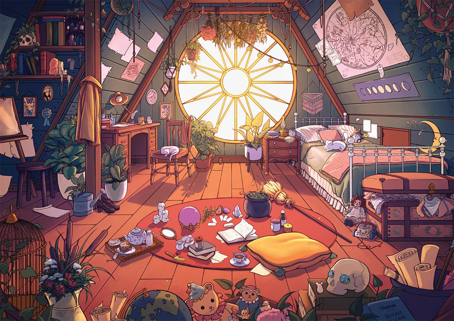 Photo 1 of Buffalo Games - Bonjour - Brittnie Ortega - Messy Room - 500 Piece Jigsaw Puzzle for Adults - Challenging Puzzle Perfect for Game Nights - Finished Size is 21.25 x 15.00