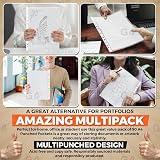G4GADGET A4 Plastic Pockets with Reinforced Spine 30 Micron Pack of 100 view 9