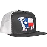 Lazy J Ranch Texas Bull Classic Five Panel Trucker Hat - Adjustable Unisex Country Hats, Vintage Trucker Hat