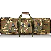 PERFBAGS Soft Rifle Case 32'' 36" 42" 48'' Tactical Long Double Rifle Backpack Gun Bag for Hunting Shooting Range, Firearm Transportation with Lockable Zipper and Molle System
