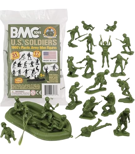 Army Men Action Figures - 200+ WWII Toy Soldiers - 26 Unique World