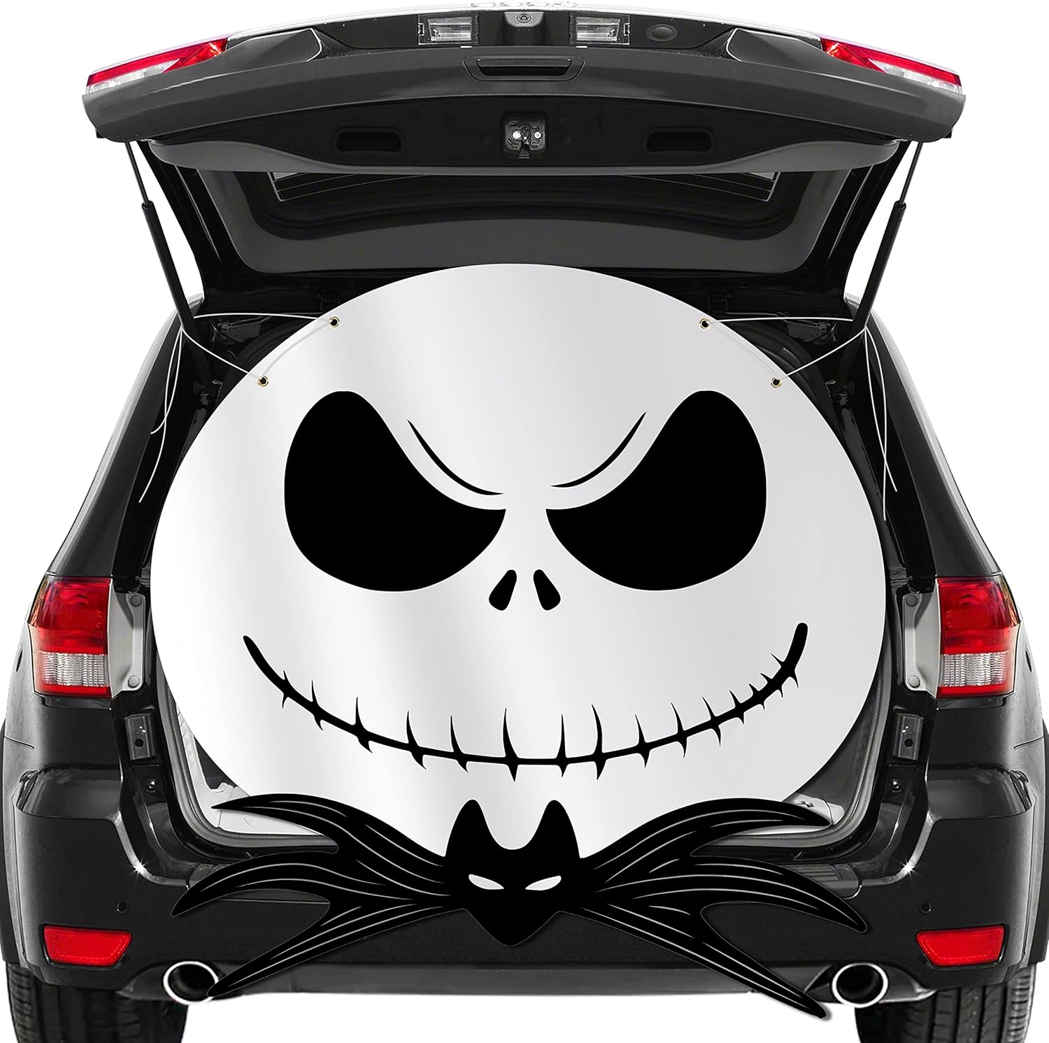 Garage Door Decorations - Aginc Berry Nightmare Skull Trunk or Treat Car decoration, Nightmare Jack Theme Party Decoration, Nightmare Jack Car Archway Garage Decoration Banners, Halloween Car Outdoor party Decoration Supplies
