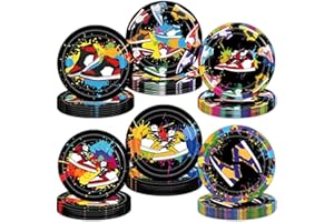 Vajdlpq 60Pcs Sneaker Shoes Birthday Party Decorations for 60 Guests - Sports Themed Tableware Supplies Plates for Sports Sho