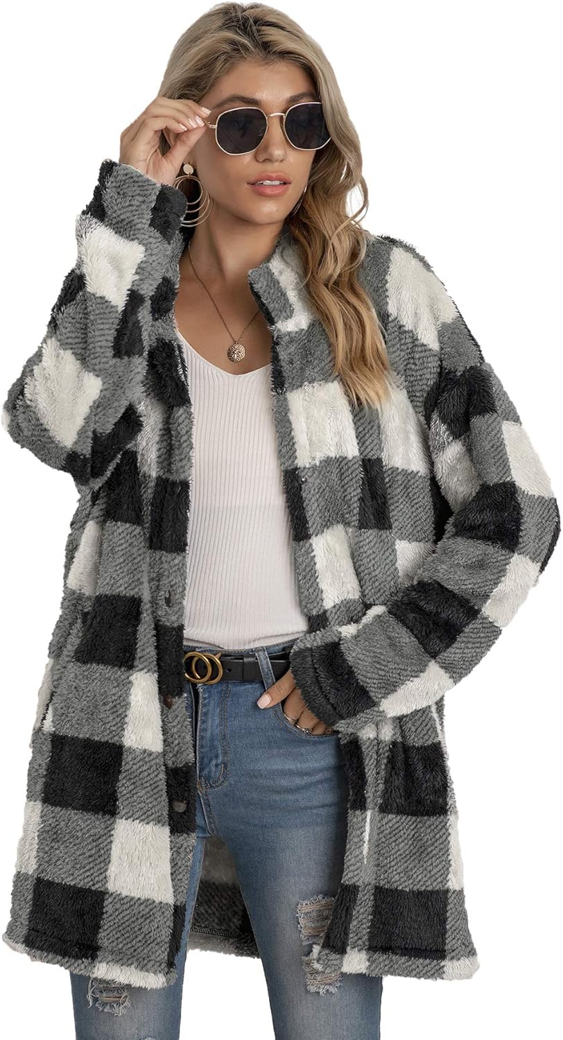 Plaid oversized jacket Clearance