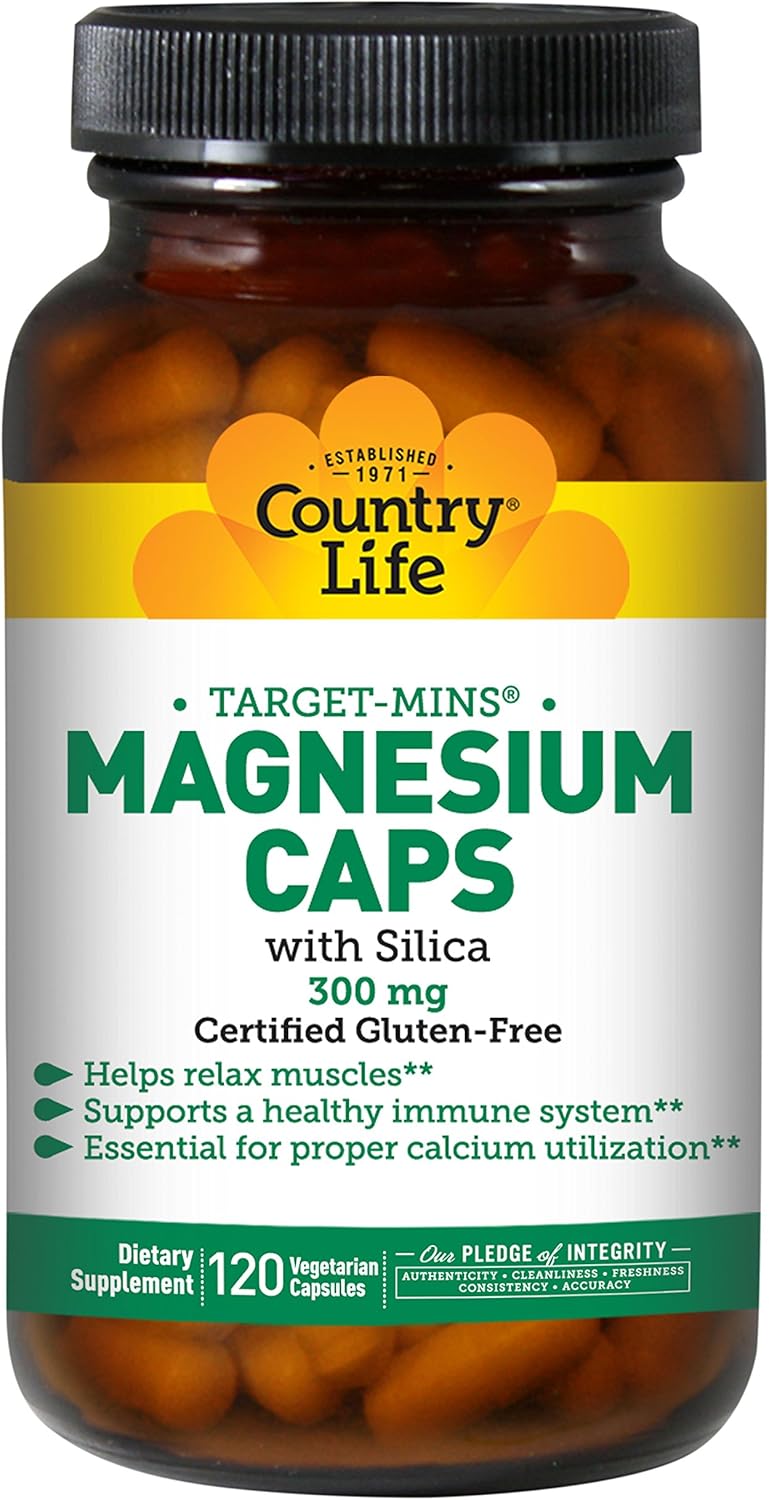 Target-Mins Magnesium with Silica 300 mg 120 Vegetarian Capsules