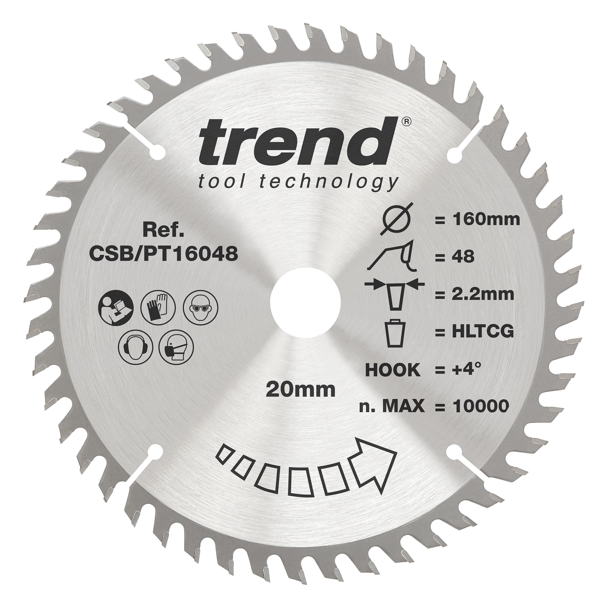 TREND CSB/PT16048 CRAFT BLADE PT TCP 160X48T X 20MM