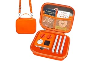 Roseliya Case Compatible with Yoto Mini Kids Bluetooth Audio Player, Travel Storage Holder for Children’s Speaker Plays Stories Music Podcast Radio Cards (Bag Only)- (Fruit Punch)