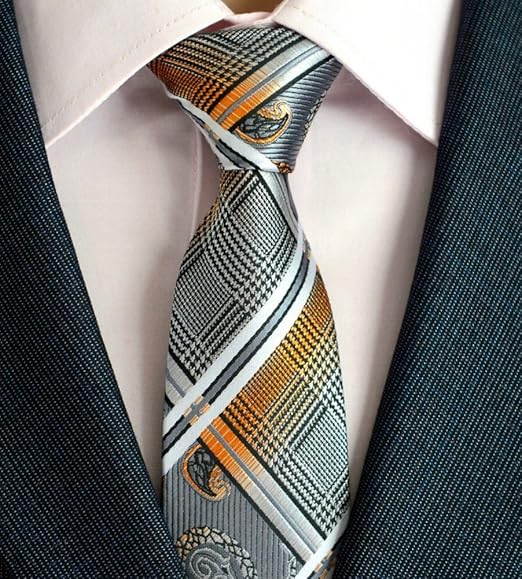 Amazon Inuyasy メンズ ネクタイ おしゃれ かっこいい ナロータイ 定番サイズ 紳士 ビジネス スーツ フォーマル 花柄 ドット ストライプ チェック 洗える 通勤 結婚式 パーティ 二次会 冠婚葬祭 就活 プレゼントデモ最適 全18色 ネクタイ 通販