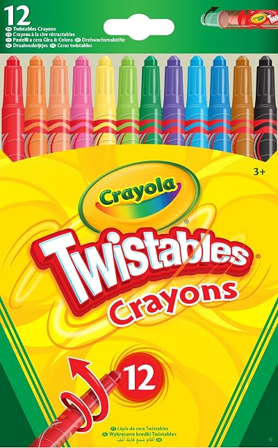 CRAYOLA Twistables Colouring Crayons Multicolor 12 Count Pack of 1