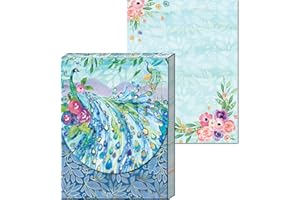 Punch Studio, Pagoda Peacock, Pocket Notepad, 75 Printed Sheets