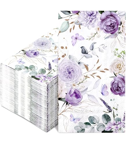 120 Serviettes De Table Jetables Bleu Clair - Bord Festonné 12,7x12,7cm