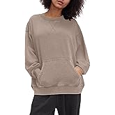 Gacaky Sweatshirt for Women Oversized Casual Crewneck Sweaters Hoodies Comfy Fall Pullover Tops Fashion Outfits Clothes