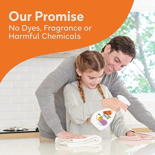 ORANGE HOUSE ALL PURPOSE CLEANER, MULTI-SURFACE FOAM SPRAY, MADE BY NATURAL ORANGE OIL, PLANT BASED FOR COUNTERTOP, SINK AND STOVE, EVERYDAY CLEANING 16.2 FL OZ