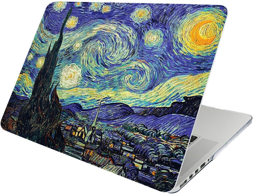 October Elf MacBook Air 13 Inch Case Hard Cover Protective Folio Case 2 in 1 with Sleeve for MacBook Air 13'' Model: A1369 / A1466 (Starry sky)