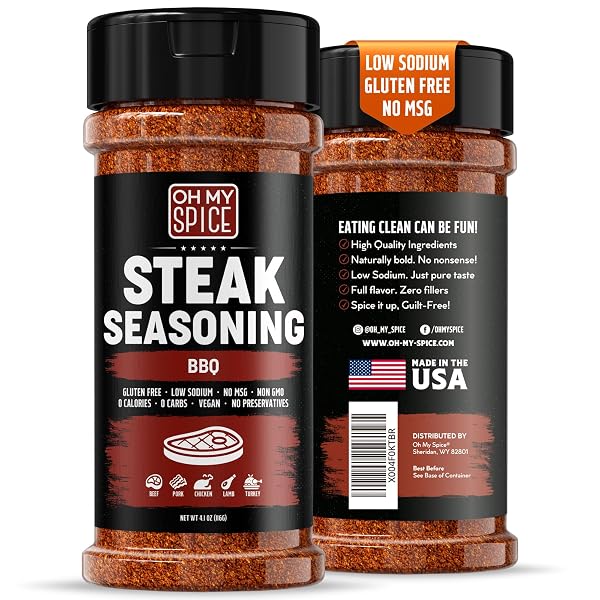STEAK SEASONING BBQ RUB MIX – GLUTEN FREE...