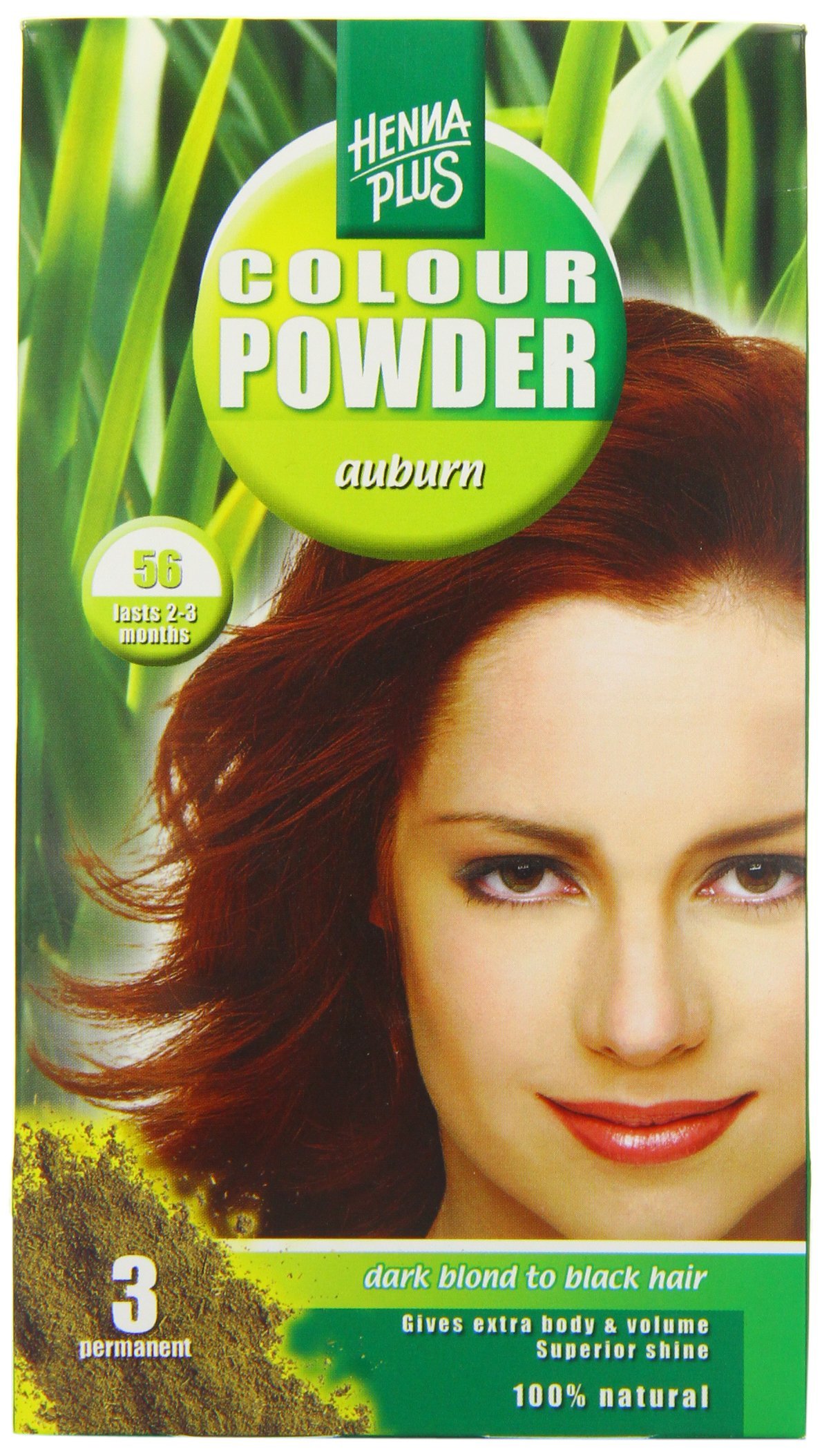 Henna Plus Permanent Hair Colour Powder - Auburn