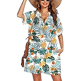 AI'MAGE Women's Swimsuit Coverups Bikini Swimwear Beach Cover Up A-line Bathing Suit Cover Up Dress with Pockets