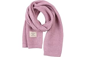 Peecabe Winter Little Kids Scarf Soft Warm Girls Knitted Scarf Toddler Boy Cold Weather Elastic Neck Warmer