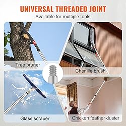 VEVOR Manual Pole Saw, 4.9-20 ft Extendable Tree
