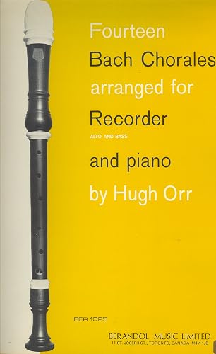 Download Partitions classique BERANDOL MUSIC LIMITED BACH J.S. - FOURTEEN BACH CHORALES ARRANGED FOR RECORDER Flûte à bec PDF