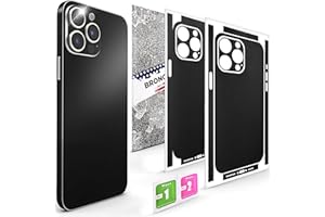 BRONOSKINZ 2Pcs Skin Wrap Compatible for iPhone 14 Pro Max – Slim Decal Vinyl Protective Film for Sides & Back – Sleek Fit, P