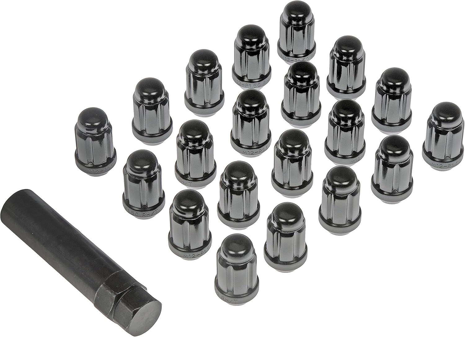 Dorman 711-356 Pack of 20 Black Lock Nuts with Key