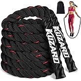 KUZARO Jump Rope, Weighted Jump Rope for Women, Heavy Jump Ropes for Fitness, Home Gym Exercise Equipment, Adult Skipping Rope for Improve Strength, Weight Loss, Boxing Training,Total Body Workout Equipment