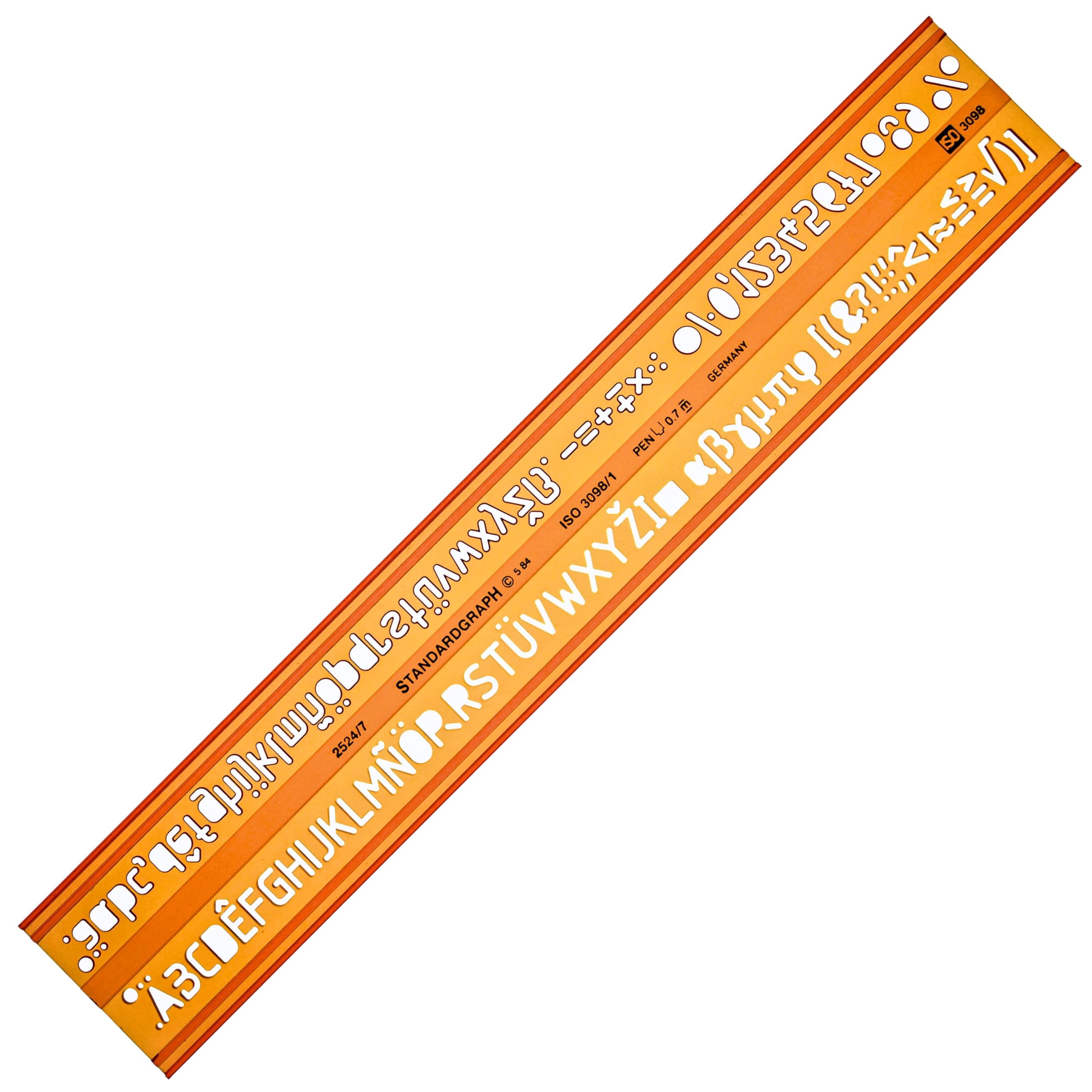 Standardgraph Germany 7mm Lettering Letter Guide Drawing Drafting Template Stencil